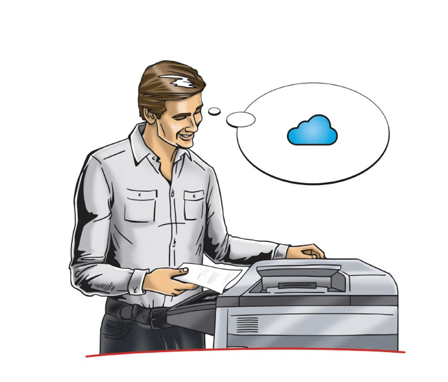 Digitalize documentos diretamente
para o armazenamento na nuvem