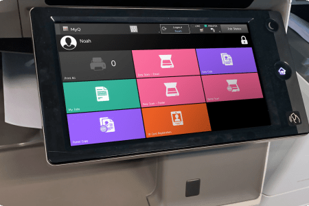 MyQ X Embedded Terminal Optimized for Sharp