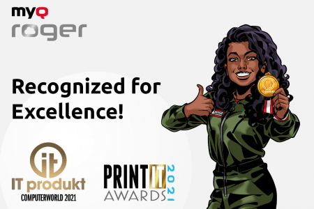 MyQ Roger Scores a Victory at Print IT Awards 2021