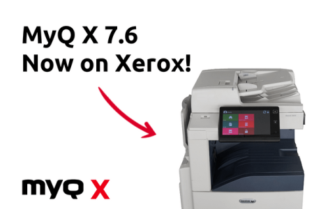 Le nouveau terminal embarqué MyQ X 7.6 </br>pour Xerox est sorti !
